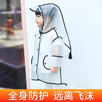 3 Student girl child 6 Transparent waterproof kindergarten raincoat baby 1 boy poncho year-old toddler boy 2 children
