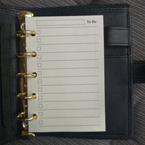 a8 mini micro5 hand tent inner core loose-leaf paper 5 hole replacement hand account book blank paper function stationery replacement core