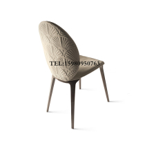 Italian Style Light Extravagant Dining Chair Designer style board room Dressy Chair Half Arc Leaning Back Chair Modern Decent Board Room Dining Room Chair