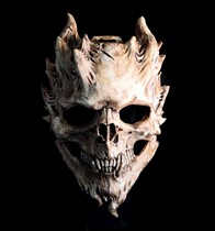 Halloween full face terror mask Skull skull Skull Warrior Mask Anubis Screenplay Kill Prop Demon Hood