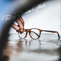 Maden Tooling Hawksbill Turtle ultra light fine frame Boston glasses Round tadpole with close eye lens holder male and female tides