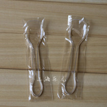 Disposable Spoon Plastic Spoon Ice Cream Spoon Dessert Shaved Ice Jelly Pudding Yogurt Spoon Separate Packaging Dessert Spoon