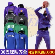 Lakers appearance suit basketball training suit long sleeve Sports Net coat men warm-up Bulls custom autumn and winter