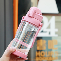 Large capacity water Cup fitness sports kettle large water bottle portable large 2000ml plastic cup 1000 straw