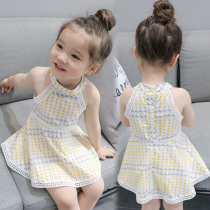 Summer new childrens dress Western style family skirt Girl dress Sleeveless sundress baby suspender princess dress