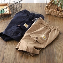 Summer 2021 new childrens clothing boys summer shorts thin five-point pants in large childrens pants casual pants tide