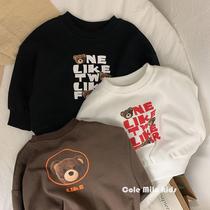 Xiao Jigu 2021 New Product ~ children Korean version of boy double-sided printing sweater girl boy boy baby Top 3