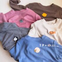 Small Jacko 2021 New Product ~ children long sleeve cartoon print T-shirt boy and girl Korean version of base shirt baby coat