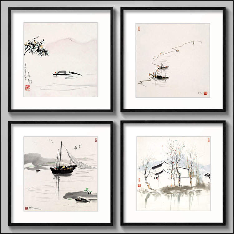 吴冠中水墨挂画-吴冠中水墨挂画促销价格、吴冠中水墨挂画品牌- 淘宝