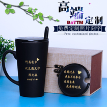 diy heated water discoloration cup custom photo ceramic couple mug printing photo custom logo gold lettering