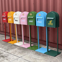 Mailbox outdoor landing express box inbox letter box retro vertical mailbox courtyard decoration photography prop box