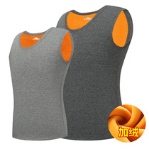 Winter warm vest men garnestled with thickened cotton with suede underwear waistcoat waistcoat close-bottom blouses pure cotton big code to fix