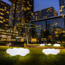 led shopping mall beautiful Chen decoration leisure cloud stool outdoor Creative Garden Square commercial rest waiting seat