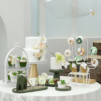 Simulation cupcake Angel cream biscuit model outdoor picnic photography props dessert table ornaments