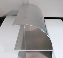 Aluminum alloy outer corner 50 outer cylindrical mobile toilet shower room column 75 outsourcing corner 100 purification aluminum profile