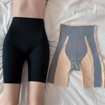 Hong Kong 2021 summer new shorts womens plus size belly pants fat mm hip-raising pants waist shaping seamless safety pants