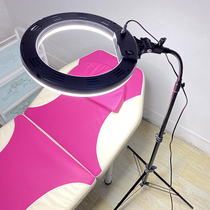  Super bright large aperture LED eyelash pattern embroidery lamp floor folding portable beauty salon special cold light nail tattoo eyebrow