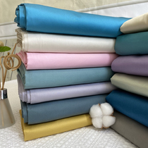 80 satin sheets single cotton summer single cotton solid color double simple naked sleep export high-grade quilt