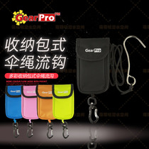 GearPro Diving Colorful Streaming Hook 316 Stainless Steel Containing Bag Type Umbrella Rope Flutters Reef single head flow hook