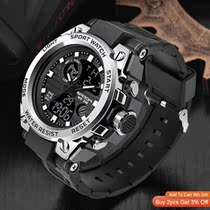 Top Luxury Watches Men Military Mens Wristwatch Dual Display