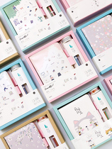 Handbook gift box set Korean cute color page Girl hipster cute birthday gift illustration diary