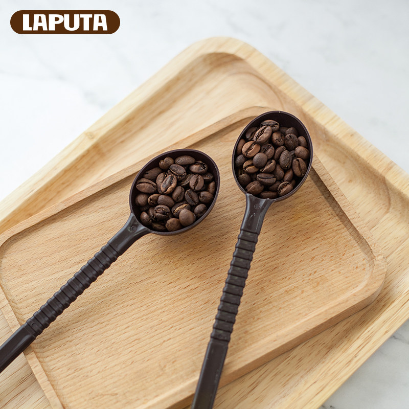 Coffee bean quantity spoon 10g fruit powder milk tea spoon plastic spoon mill hand brew coffee seal clip two-in-one