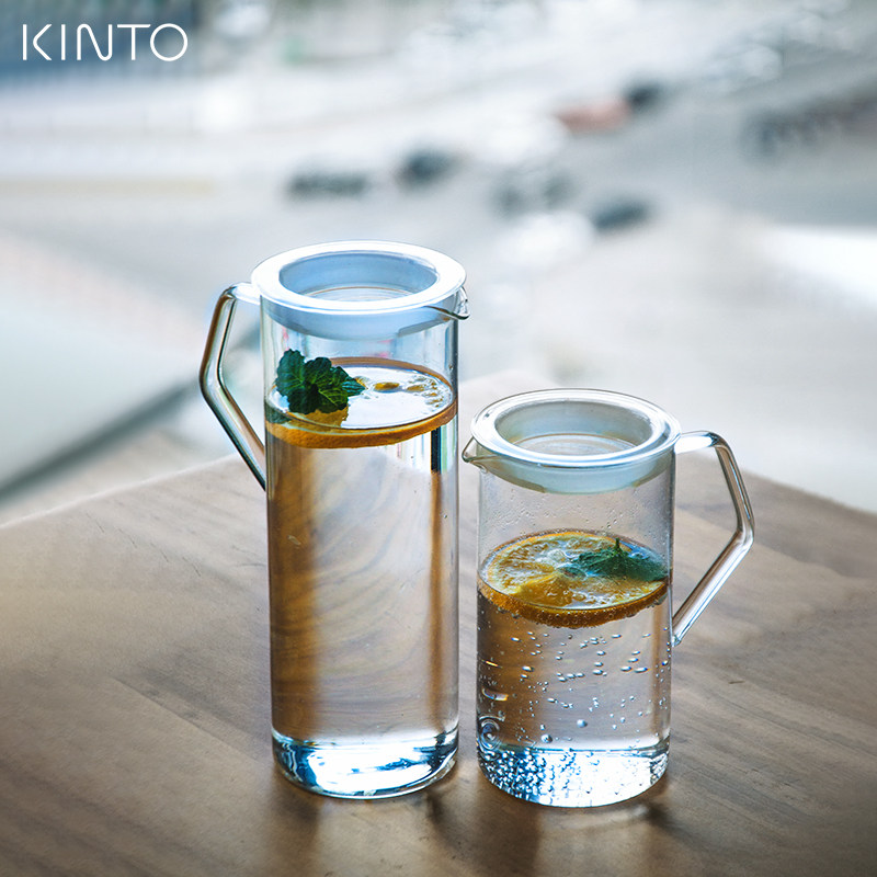 Japan KINTO CAST cold kettle heat-resistant glass cold bubble pot large-capacity cold extract pot cold white open iced teapot