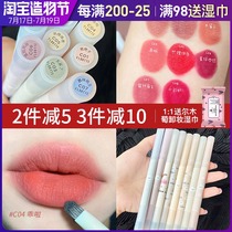 Floria matte lip pen c01 lip liner double head waterproof long-lasting 05 lipstick does not fade female profit