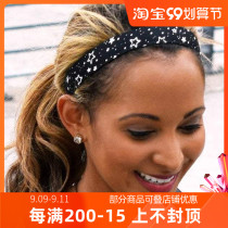Sweaty Bands sports hair band female black and white classic Pilates yoga headband ins fitness hair strap