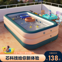 Childrens home inflatable swimming pool outdoor large baby baby bath bucket children outdoor adult family pool