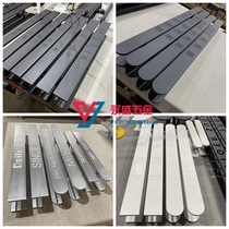 Chinese style modern black glass door handle hotel big door handle set for LOGO lettering wooden door pushdoor handrail