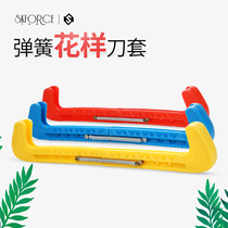 Color skates cover pattern skates skates knife cover flower knife pattern knife flower skating knife shoes Childrens skates