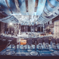 New Chinese Wedding Scrolls Ink Painting Floating Top of Mantle Wedding top Decoration Ceiling Yarn China Wind Background Hung Painting