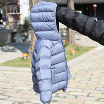 2021 new children thickened white duck suede light and thin down clothes male and female child baby short foreign air jacket pro-submount