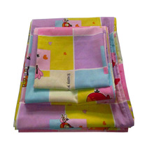 High quality cotton new 105 135 cartoon pink bird flower childrens kindergarten single cotton three-piece set