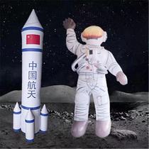Inflatable astronaut Air model cartoon man space theme spacecraft glowing moon rocket planet bar props decoration