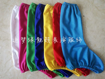 Adult dance shoe cover Mongolian Tibetan boot cover national female soldier military uniform stage socks show performance suit long tube Red