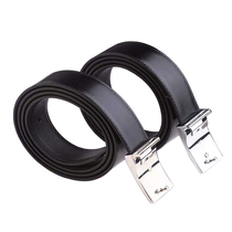 Public hair Wanlima stainless steel pin buckle Inner Belt mens standard leather belt Black