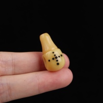 12mm Tibetan hand-carved mantra point oil moist transparent ox bone ethnic style accessories accessories