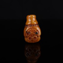 Tibetan natural yak bone hand-carved tee corpse Tuolin Wen play hand string Bodhi accessories accessories