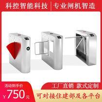 Site wing gate Community face recognition gate Pedestrian channel gate Intelligent scenic spot small swing gate Credit card three roller gate