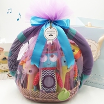 Baby gift box set 100 days newborn supplies toys for men and women Baby Full Moon Gift Gift Gift high-end gift bag