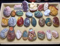 Natural onyx colored jade nine-tailed fox pendant hand twist cute fox carved pendant handle piece play jewelry female live broadcast