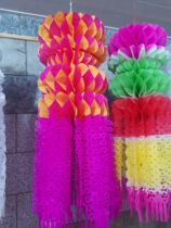 Tomb-Sweeping Day copy paper lantern hanging clear hanging social upper grave China knot colored lantern grave floating large number of raw-flopping moonlight