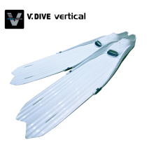Taiwan V DIVE professional freediving long fins Transparent all white models in stock for men and Women deep diving fins