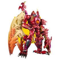Craftsman type JX-MB-01 red dragon red scale Dragon deformation model frosted matte metal effect reprint