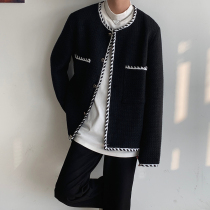 Small fragrant wind cloth suit men and women ins Net red handsome couple jacket Korean woven cloth casual loose coat