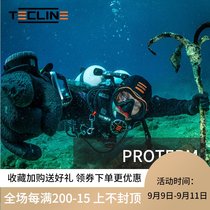 TECLINE PROTERM Smart Neoprene Headgear 7MM for autumn and winter ice diving professional diving cap