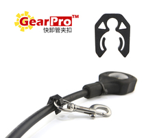 GearPro new diving quick release pipe clip clip spare secondary head fixed hook residual pressure gauge suspension accessories