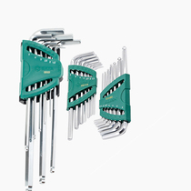 Shida inner six-angle wrench set combination 7-piece set of extended flat head ball head car repair tools 09101